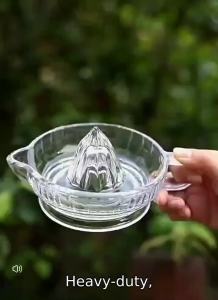 xpkQ Fruit Extractor Multifunctional Lemon Squeezer with Handle Pouring Mouth Manual Juicer Efficient Glass Glass Juicer Bar T6H1N