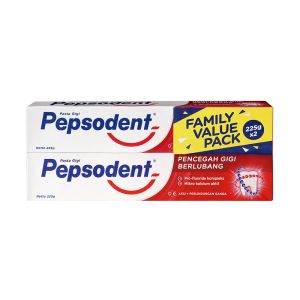 Pepsodent COMBO PACK CAVITY FIGHTER Pencegah Gigi Berlubang Toothpaste (2x225g)