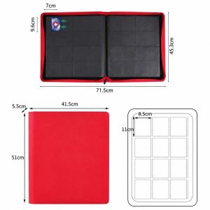 360 Slots Card Collection Book Leather Card Collection Book For Game Card Storage Collect