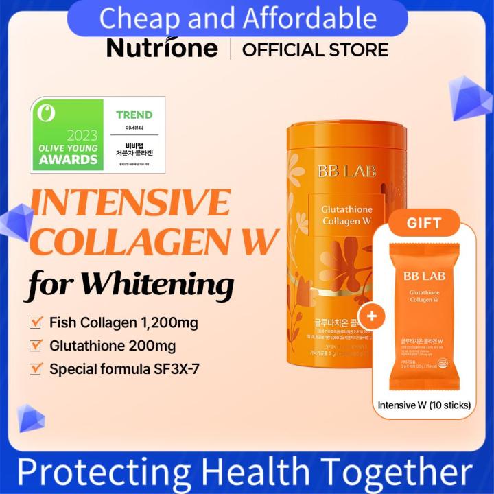 health NUTRIONE BB LAB Intensive Glutathione Collagen W (2g x 30 sticks) +  FREE 10 Sticks