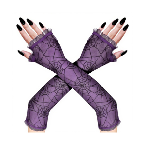 Breathable Mesh Style Gloves Comfortable Cosplay Gloves Perfect for Witch Costumes and Spooky Party Accessories