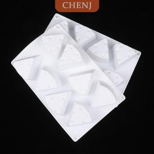 [COD] CHENJ แม่พิมพ์ซิลิโคนรูปชีส8ช่องอุปกรณ์ทำขนมแบบทำมือแม่พิมพ์เค้กสำหรับทำขนมอบแบบนอนสติกเครื่องครัวแม่พิมพ์มูสของหวาน