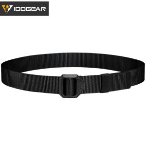 IDOGEAR Tactical 1.5inch Belt with POM Buckle Metal-free Webbing Lightweight Training Duty Tactical Hard Nylon Belt 3452