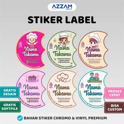 STIKER LABEL TOPLES COOKIES KUKER LEBARAN STICKER LABEL STIKER CUSTOM STICKER CUSTOM STIKER LABEL MAKANAN