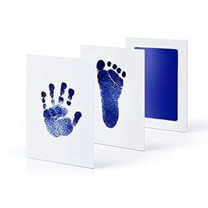 HATELI Pet Dog Cat Footprints Handprint Inkpad No Touch Skin Inkless Kits for DIYPhoto Frame Accessories Pet Paw Print Souvenir Pet Dogs Supplies