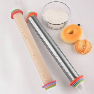 Adjustable Rolling Pin Removable Ring Dough Mat Dough Roller Stainless SteelSilicone Kneading Mat Non-Stick Silicone2026