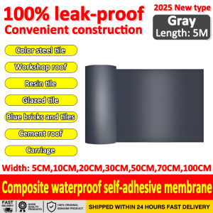 【24 hour shipping】waterproof tape for roof leaking repair tape waterproof roof tape aluminium foil tape water proof tape rooftop waterproof roof gum waterproof leaking sealer tape water leaking tape 屋顶防漏水 屋顶防水贴纸 屋顶防水胶布