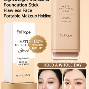 Double Ended Foundation Stick With Brush Waterproof And Long Lasting Oil Control And Refreshing双头带刷子粉底棒