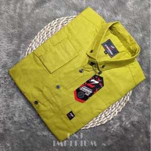 Kemeja Pria Lengan Panjang Sigaret Pola Slimfit Terbaru Hem Cowok Dewasa Tren Cigaret M L XL XXL 3XL