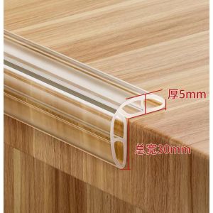 Transparent Edge Corner Guards Anti-collision Strip Tea Table Edge Wrapped Silicone Anti-collision Strip Non-Toxic Wall Corner Protector