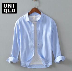 Kemeja Pria Basic Kekinian Kemeja Casual Polos Lengan Panjang Kemeja Distro