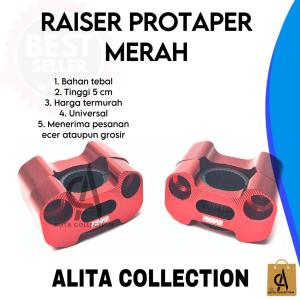 RAISER PENINGGI STANG WARNA MERAH ROADRACE UNIVERSAL HARGA MURAH BARANG BERKUALITAS PROMO DISKON TERLARIS