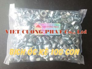 Ốc kệ . Bịch 100 bộ ốc tán M8x12. Ốc dùng bắt kệ V lỗ đa năng. Hàng chất lượng loại 1. Có Giao hàng HỎA TỐC