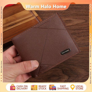 Business Mens Short Wallet Horizontal Soft Leather Design Multiple Card Slots Mens Cardholder Wallet