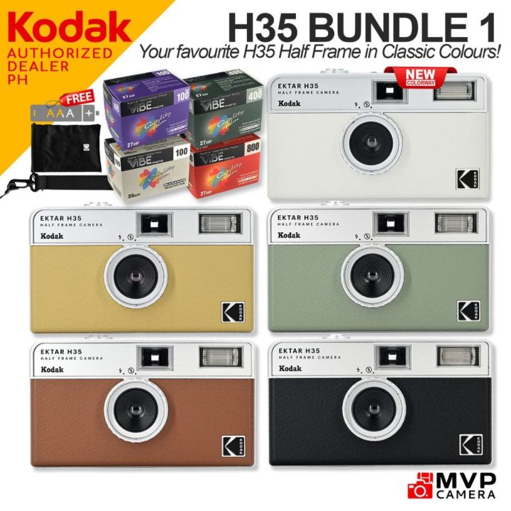 Bundle Options Kodak Ektar H35 Reusable Film Camera 135 35mm Half Frame