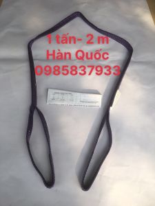 Dây cẩu hàng 1 tấn 2 m Hàn Quốc dùng móc buộc cẩu kéo an toàn hiệu quả