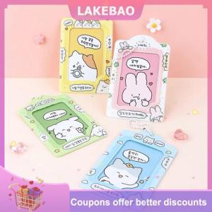 【LAKEBAO】 Thời trang Hàn Quốc 3 inch photocard chủ Kpop thẻ Keychain Mặt dây chuyền thần tượng chủ thẻ xe buýt ngân hàng ID thẻ bìa sinh viên Nguồn cung cấp