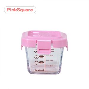 Glass Preservation Box Baby Food Container Frozen Heat-resistant Portable Sealed Storage Box
