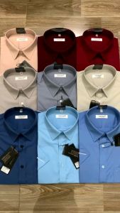 Áo sơ mi cộc tay nam trung niên trung tuổi hàng cty Saidong Áo Sơ Mi Cotton Cho Mùa Đông Đồ Công Sở Nam Trung Tuổi Chất Liệu Vải Plain - Lazada