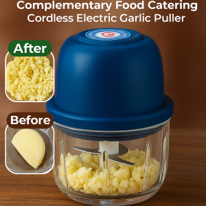 เครื่องบดไฟฟ้า  เงียบหกใบมีด เครื่องเตรียมอาหารเครื่องบดเนื้อกระเทียม USB เครื่องตัดผักแบบชาร์จไฟได้电动料理研磨器