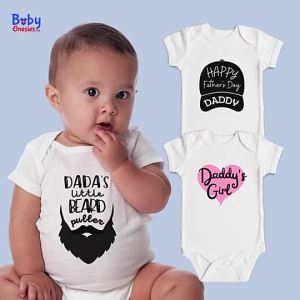 Áo liền quần cho bé PH Quần áo trẻ em cho Ngày của Cha Quà tặng quần áo cho bé sơ sinh (bé trai/bé gái) dành cho bố