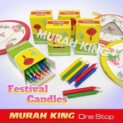 Festival Candle 中秋节灯笼彩色蜡烛 Mid Autumn Candle Festival candle Moon Cake Festival Lantern Candle Lilin Raya