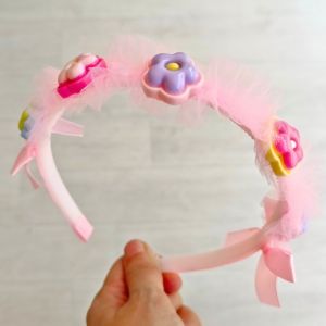 Bando Hairband Bandana Fashion Anak Motif Bunga Kain Tile Pita
