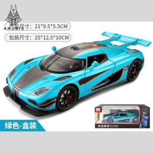 Mô Hình Xe Ôtô Kim Loại 1/24 Siêu Xe KOENIGSEGG AGERA ONE 1 Dùng Để Trưng Bày Bàn Làm Việc Làm Đồ Chơi Trẻ Em