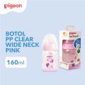 Botol Susu Pigeon Wide Neck PP Clear 160ml / 240ml Soft Touch dan Anti Kolik. 