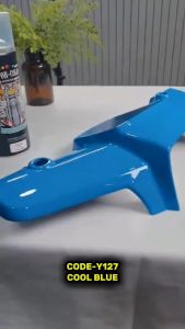 Y127 Cool Blue  Samurai Paint Series  2K Paint Blue Color Cat Bancuh Motor Kereta Cat Biru DIY