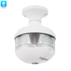 2-in-1 Lamp-Style Security Camera E27 Bulb 4MP WIFI V380 Pro-D8  Full Color Night Vision Two-Way Voice Wireless Auto Tracking fisheye Ultra wide angle for zooming in and viewing