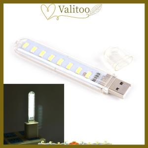 [Valitoo] Mini USB LED Lamp 8 LED camping Portable Night USB gadget Lighting สำหรับแล็ปท็อปพีซี