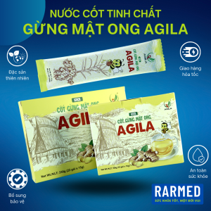 Hộp nước tinh chất cốt gừng mật ong Agila tốt cho sức khỏe - Hộp 10 & 22 gói