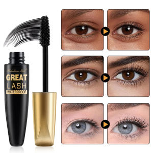Waterproof Mascara Long Lasting Volumizing Curling Lash Mascara No Clump Smudge Proof Eye Makeup Great Lash Mascara