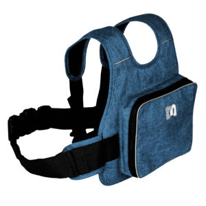 HamshMoc Kids Electric Scooter Safety Harness Foldable Storage Bag with Reflective Strips Breathable Child Riding Vest for Front & Back Use