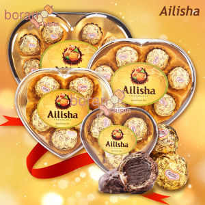 心形夹心巧克力礼盒装 Heart-shaped Sandwich Chocolate Gift Box Gift Candy Casual Wholesale