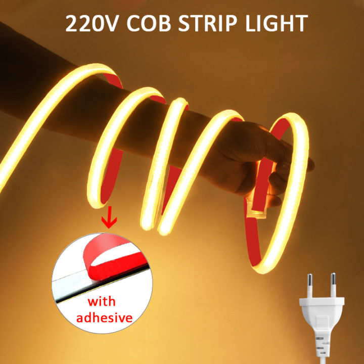 220V COB LED Strip Light High Brightness Led Light for Room Bedroom ...