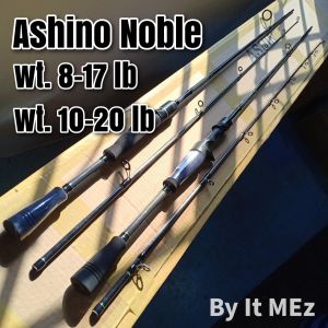 ของแท้ ราคาถูก ❗❗ คันเบ็ดตกปลา คันตีเหยื่อปลอม IM7 Ashino Noble ด้ามยาง ทรงพุดเดิ้ล เหมาะกับงานช่อน ชะโด กระสูบ