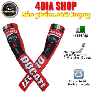 Găng tay chống nắng thun tăm lạnh nam và nữ in team xe DUCATI