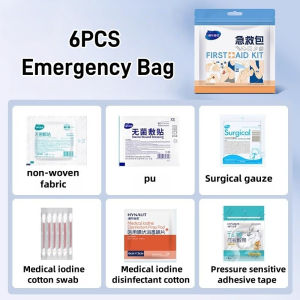 6PCS First Aid Kits Set Portable Travel Emergency Kits Medical Supplies For Home and Outdoor
