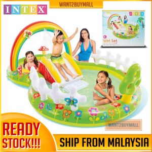 🇲🇾 🏆 INTEX 57154 My Garden Play Center Children Toy Play Ground Inflatable Kids Swimming Pool Water Slide Kolam Mandi