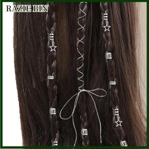 RAZIE BIN 36pcs Hollow Out tóc vòng DIY tóc phong cách tóc phụ kiện loc tóc trang sức cho Bím Tóc sợ ổ khóa tóc bện kim loại còng