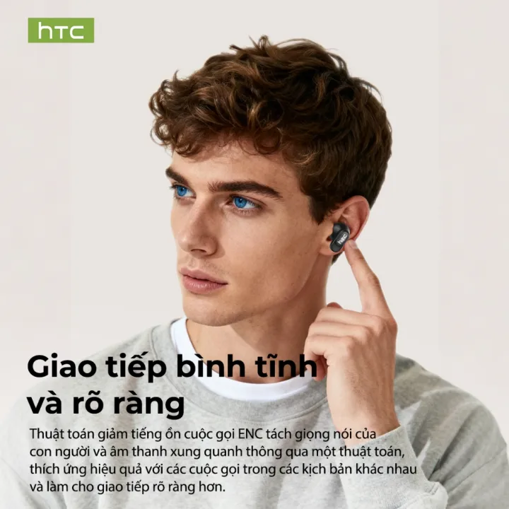 HTC ne79 ai dịch Tai nghe Bluetooth 6.0 Tai nghe không dây thời gian thực ai dịch 72h pin cuộc sống enc Microphone IPX5 nhẹ chống nước. | BigBuy360 - bigbuy360.vn