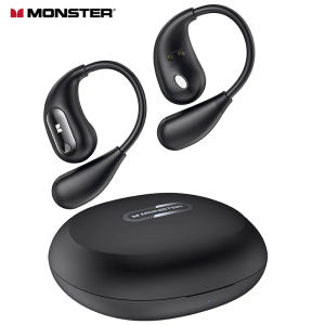 Monster AC210 TWS Bluetooth 5.4 Earphones Bone Conduction Open Ear True Wireless Headphone Sport Headset HD Call Noise Reduction