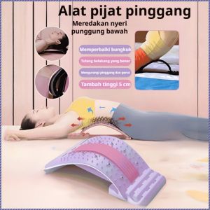 Massager Lumbar Meridian Massage Freely Adjustable Curvature Relaxer Soothes Back Pain Soft and Thickened