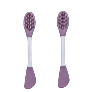 Double Head Silicone Face Mask Brush Face Massage Cleaning Brush DIY Mud Film Scraper Face Care Tool Face Cleansing Face Brush
