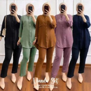 Setelan Wanita Mat Airflow Premium Motif Terbaru//One Set Motif Viral