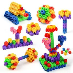 OWNNEW Interlocking Structure Hexagon Building Blocks Colorful Hexagonal Shape Interlocking Building Blocks Gifts Smooth Rounded Edges Creative Building Toy Preschool Learning