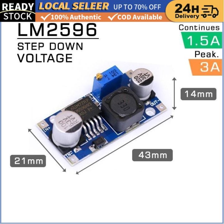 LM2596 Voltage Regulator Adjustable DC-DC Step-Down Power Supply Module ...