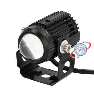 Lampu Tembak Laser Gun LED D2 Mini Kipas + driver/modul balas Warna Putih Kuning Jauh Dekat